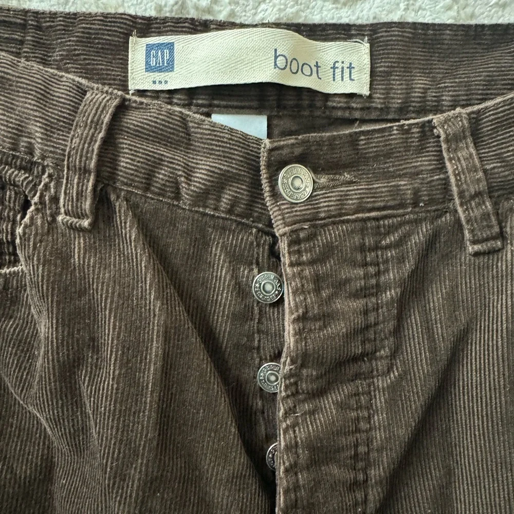 GAP Men's Dark Brown Corduroy Pants - Picture 3 of 5